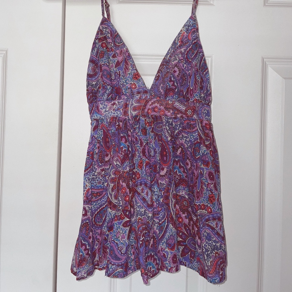 Forever 21 Purple Paisley Tank Top